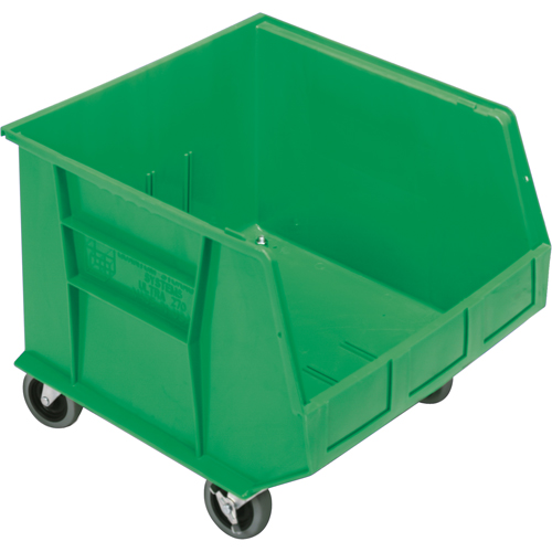 Bac mobile, 14" ha x 16-1/2" la x 18" p, Capacit&eacute; de 75 lb, Vert Distribution Jean Lapalme