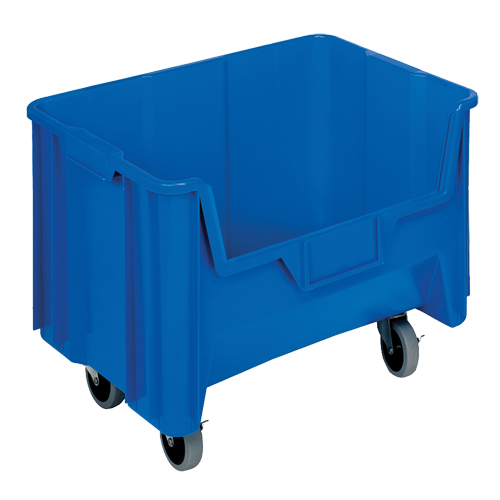 Mobile Giant Stack Container, 12-7/16" H x 19-7/8" W x 15-1/4" D, 250 lbs. Capacity, Blue Distribution Jean Lapalme