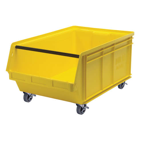 Bac mobile MAGNUM, 14-7/8" ha x 18-3/8" la x 29" p, Capacit&eacute; de 150 lb, Jaune Distribution Jean Lapalme