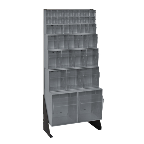 Tip-Out Bins Stand, 23-5/8" W x 8" D x 52" H, 38 Drawers Distribution Jean Lapalme
