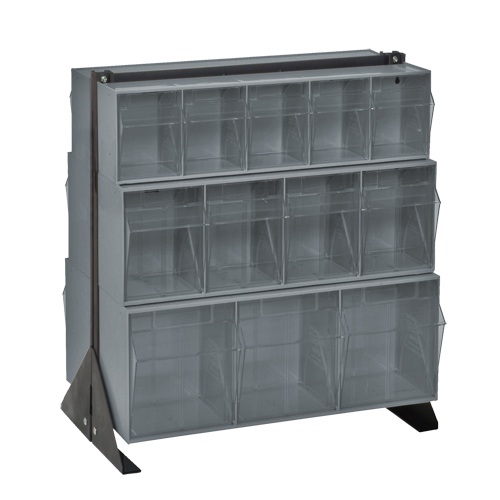 Tip-Out Bins Stand, 23-5/8" W x 16" D x 28" H, 24 Drawers Distribution Jean Lapalme