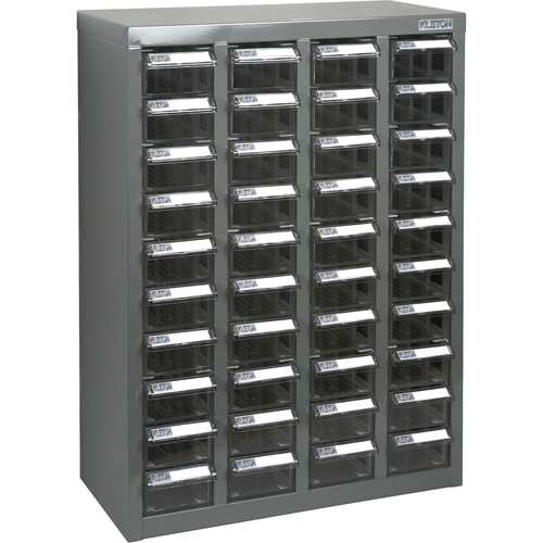 Casiers pour pi&egrave;ces KPC-600, Acier galvanis&eacute;, 40 tiroirs, 18-3/10" x 8-7/10" x 25-3/10", Gris Distribution Jean Lapalme