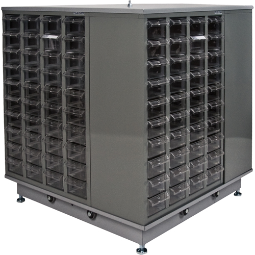 Casiers pour pi&egrave;ces KPC-600, Acier galvanis&eacute;, 40 tiroirs, 18-3/10" x 8-7/10" x 25-3/10", Gris Distribution Jean Lapalme