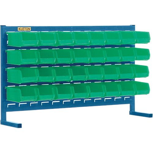 Louvered Rack with Bins, 32 Bins, 36" W x 8-1/4" D x 22" H Distribution Jean Lapalme