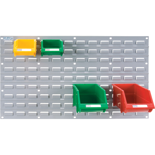 Panneau perfor&eacute; en m&eacute;tal pour bacs, 32 bacs, 36" la x 1/8" p x 19" h Distribution Jean Lapalme