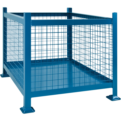 Bulk Stacking Containers, 40.5" W x 48.5" D x 30" H, 3000 lbs. Capacity Distribution Jean Lapalme