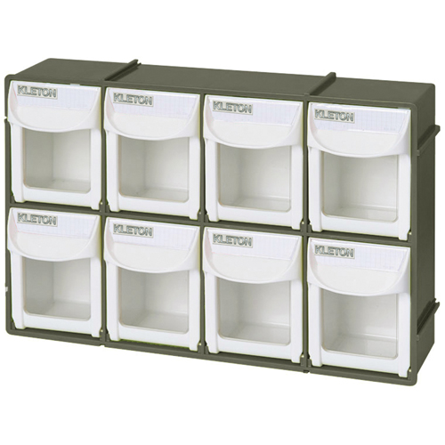 Bac basculant robuste, 11-3/4" la x 2-3/4" p x 7-7/8" h, 8 tiroirs Distribution Jean Lapalme