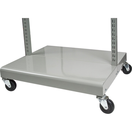 Servante mobile de bacs &agrave; plateaux inclinables - chariot seulement, &agrave; deux c&ocirc;t&eacute;s, 26-1/4" la x 22" p x 57-1/2" h Distribution Jean Lapalme