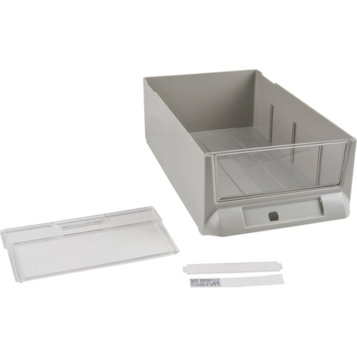 Replacement Drawer for KPC-200 Parts Cabinets, Plastic, 5-3/8" W x 9-13/16" D x 3-3/10" H, Grey Distribution Jean Lapalme