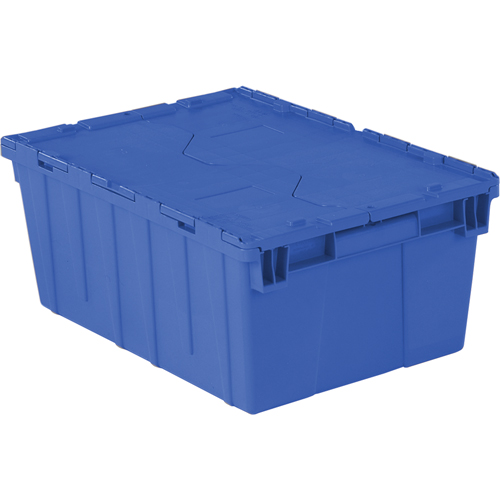 Contenants de distribution Flipak en plastique poly&eacute;thyl&egrave;ne (PE), 21,9" x 15,2" x 9,3", Bleu Distribution Jean Lapalme