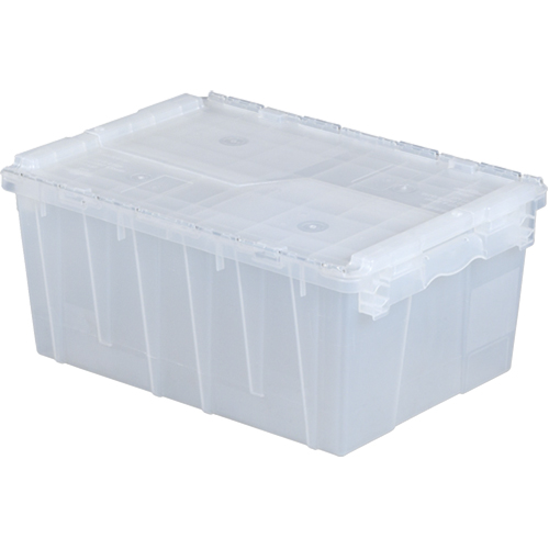 Flipak&reg; Polypropylene Plastic (PP) Distribution Containers, 21.8" x 15.2" x 9.3", Clear Distribution Jean Lapalme