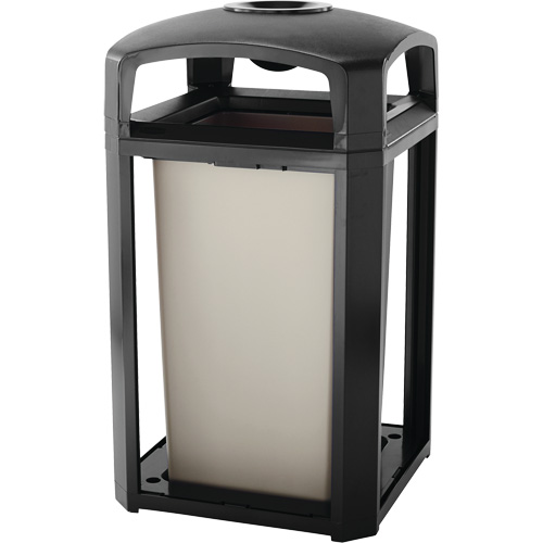 Cendrier et corbeille pour d&eacute;chets de s&eacute;rie classique de s&eacute;rie Landmark, Plastique, Capacit&eacute; 50 gal. US, Hauteur 46-1/2" Distribution Jean Lapalme