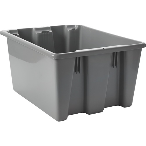 Stack & Nest Palletote Box, 10" x 15.5" x 19.5", Grey Distribution Jean Lapalme