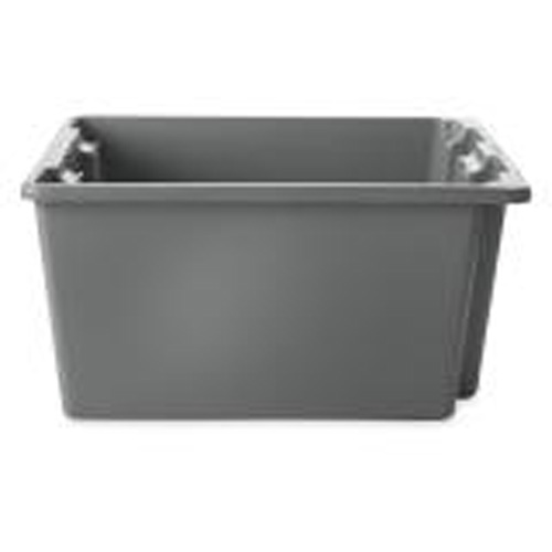 Stack & Nest Palletote Box, 10" x 15.5" x 19.5", Grey Distribution Jean Lapalme