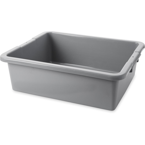 Contenant utilitaire sans compartiments, 7" ha x 21,5" p x 17" lo, Poly&eacute;thyl&egrave;ne, Gris Distribution Jean Lapalme