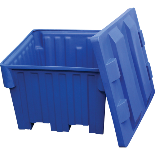 Nesting Forklift Bin, 42" W x 48" D x 30" H, Blue Distribution Jean Lapalme