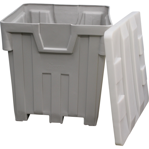 Bacs emboîtables, 44" la x 44" p x 46" h, Gris Distribution Jean Lapalme