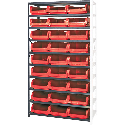 &eacute;l&eacute;ment de rayonnage avec bacs empilables, Acier, Bac Magnum, Ajout, 42" la x 76" h Distribution Jean Lapalme
