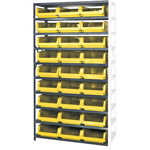 Shelving Unit with Stacking Bins, Steel, Magnum Bin, Add-On, 42" W x 76" H Distribution Jean Lapalme