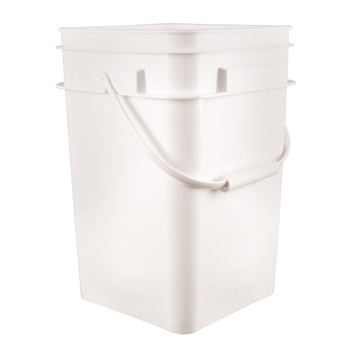 Seau carr&eacute;, Plastique, 4,25 gal. Distribution Jean Lapalme