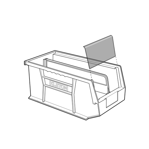 Bac empilable & &agrave; suspendre, 4-1/8" la, 3" h x 5-3/8" p, Vert Distribution Jean Lapalme