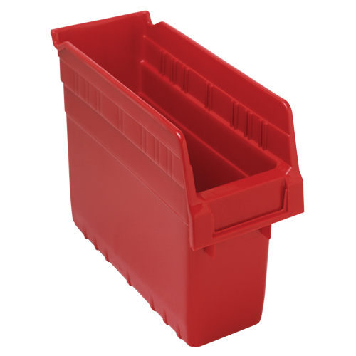 Bacs pour &eacute;tag&egrave;re Store-Max, 4-3/8" la x 8" H x 11-5/8" p, Rouge, Capacit&eacute; 44 lb Distribution Jean Lapalme