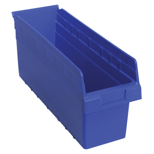 Bacs pour &eacute;tag&egrave;re Store-Max, 6-5/8" la x 8" H x 17-7/8" p, Bleu, Capacit&eacute; 56 lb Distribution Jean Lapalme