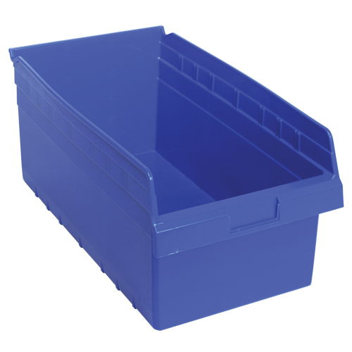 Bacs pour &eacute;tag&egrave;re Store-Max, 11-1/8" la x 8" H x 17-7/8" p, Bleu, Capacit&eacute; 56 lb Distribution Jean Lapalme