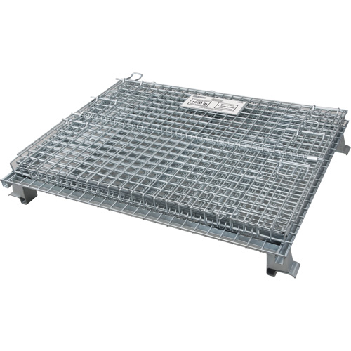 Conteneur repliable en m&eacute;tal grillag&eacute;, 40" la x 48" p x 42" h, Capacit&eacute; de 4000 lb Distribution Jean Lapalme