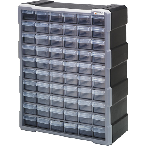 Armoire &agrave; tiroir, Plastique, 60 tiroirs, 15" x 6-1/4" x 18-3/4", Noir Distribution Jean Lapalme