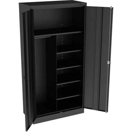 Armoire &agrave; combinaison, 36" la x 18" p x 72" h, Noir Distribution Jean Lapalme