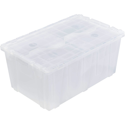 FP243C FliPak Nestable Tote, 26.9" x 16.9" x 12.1", Clear Distribution Jean Lapalme