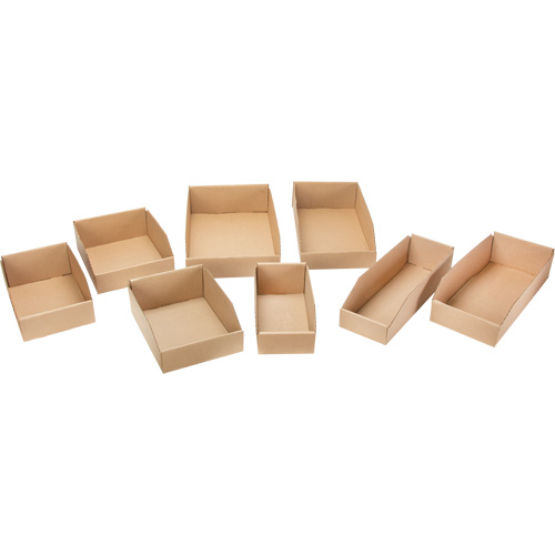 Deep Corrugated Parts Bins, 3-3/4" W x 11-1/4" D x 4-1/2" H, Beige Distribution Jean Lapalme