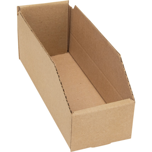 Deep Corrugated Parts Bins, 3-3/4" W x 11-1/4" D x 4-1/2" H, Beige Distribution Jean Lapalme