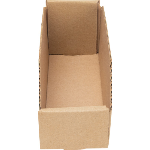 Deep Corrugated Parts Bins, 3-3/4" W x 11-1/4" D x 4-1/2" H, Beige Distribution Jean Lapalme