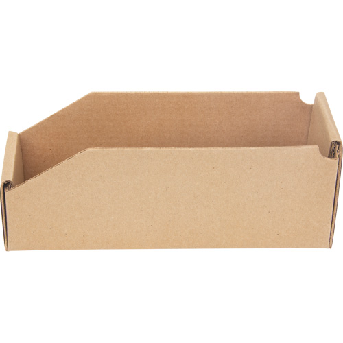 Deep Corrugated Parts Bins, 3-3/4" W x 11-1/4" D x 4-1/2" H, Beige Distribution Jean Lapalme