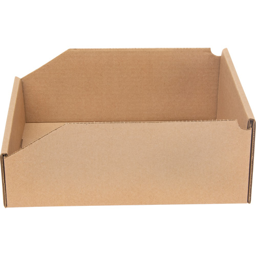 Boîtes profondes en carton ondul&eacute;, 11-3/4" la x 11-1/4" p x 4-1/2" h, Beige Distribution Jean Lapalme