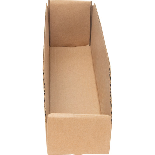 Deep Corrugated Parts Bins, 3-3/4" W x 17-1/4" D x 4-1/2" H, Beige Distribution Jean Lapalme