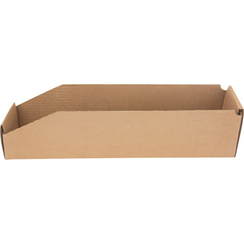Deep Corrugated Parts Bins, 3-3/4" W x 17-1/4" D x 4-1/2" H, Beige Distribution Jean Lapalme