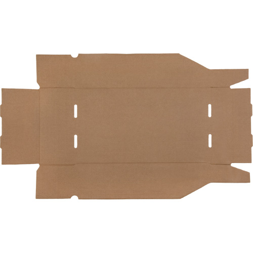 Boîtes profondes en carton ondul&eacute;, 9-3/4" la x 17-1/4" p x 4-1/2" h, Beige Distribution Jean Lapalme