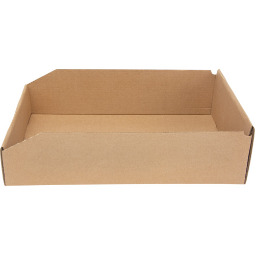 Deep Corrugated Parts Bins, 11-3/4" W x 17-1/4" D x 4-1/2" H, Beige Distribution Jean Lapalme