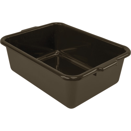 Bac d'entreposage tout usage &agrave; fond plat, 7" ha x 15" p x 21" lo, Plastique, Brun Distribution Jean Lapalme