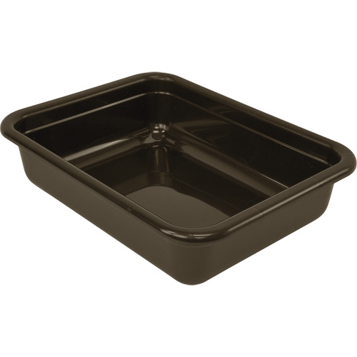 Bac d'entreposage tout usage &agrave; fond plat, 5" ha x 17" p x 22" lo, Plastique, Gris Distribution Jean Lapalme