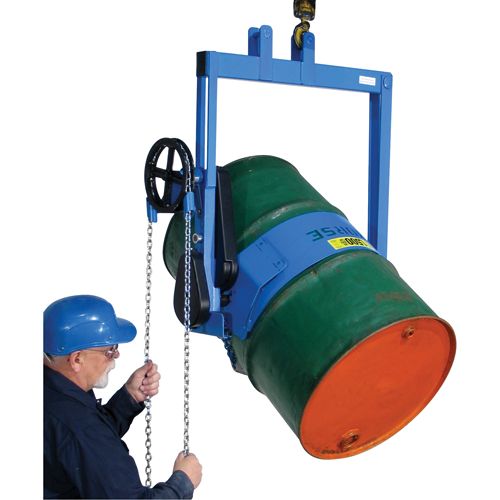 Leveur de baril, Baril de 55 gal. US (45 gal. imp.), Capacit&eacute; 800 lb/363 kg Distribution Jean Lapalme