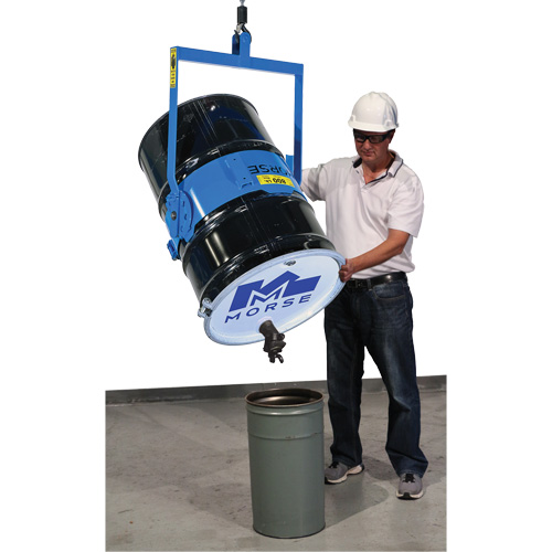 Ensemble de l&egrave;ve-baril manuel inclinable, Baril de 55 gal. US (45 gal. imp.), Capacit&eacute; 800 lb/363 kg Distribution Jean Lapalme