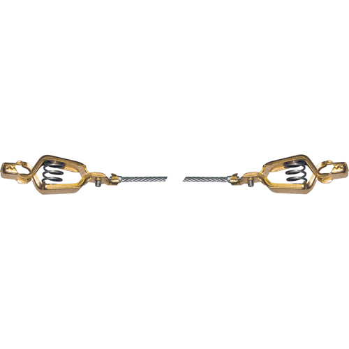 Light-Duty Bonding & Grounding Wire Assemblies - Two Alligator Clips Distribution Jean Lapalme