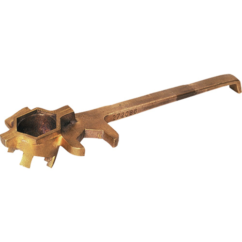 Cl&eacute; anti&eacute;tincelante de luxe pour barils, Ouverture de 1-1/4", Poign&eacute;e 3-1/4", Alliage de bronze Distribution Jean Lapalme