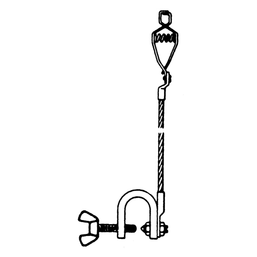 Light-Duty Bonding & Grounding Wire Assemblies - Alligator Clip & Small C-Clamps Distribution Jean Lapalme