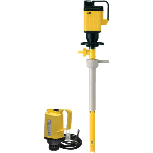 Pompes &agrave; tambour &eacute;lectriques, Polypropyl&egrave;ne, 24 gal./min Distribution Jean Lapalme