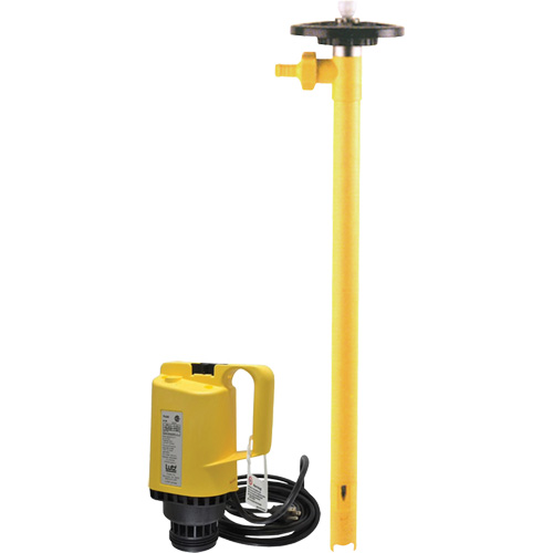 Pompes &agrave; tambour &eacute;lectriques, Polypropyl&egrave;ne, 45 gal./min Distribution Jean Lapalme